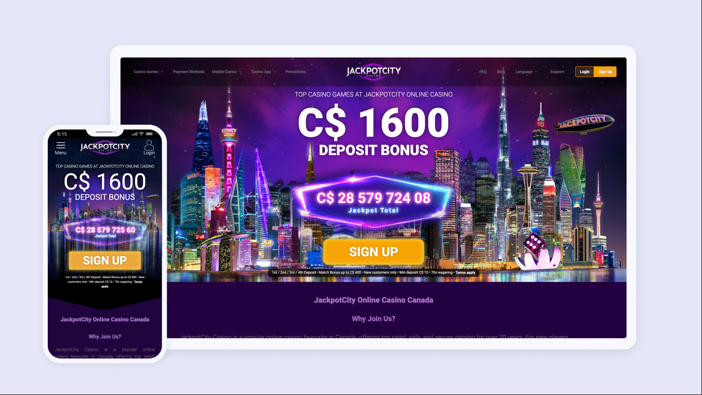 1. JackpotCity Casino
